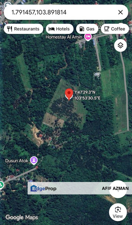 Tanah Pertanian Kg Sepak Kota Tinggi (Berhampiran campsite), Johor, Ulu Tiram