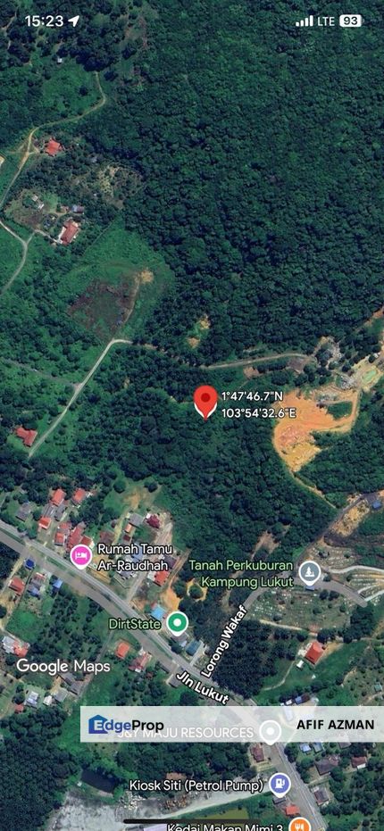 Tanah pertanian berhampiran Jalan Lukut Kota Tinggi Johor, Johor, Ulu Tiram