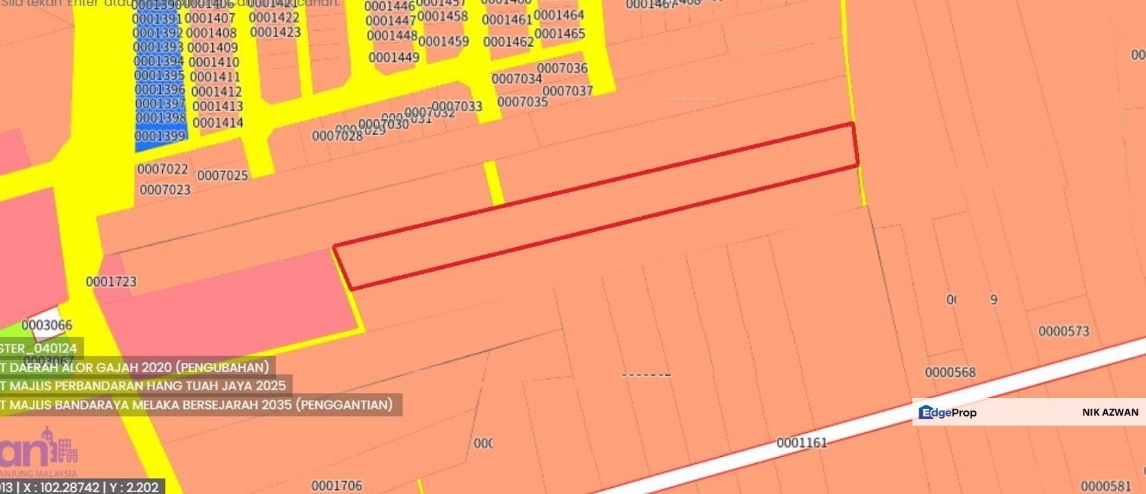 (Freehold MCL, Zon Kediaman) Tanah Pertanian 1.4 Ekar Jalan Bukit Godek, Semabok Jaya, Melaka, Melaka, Melaka Tengah