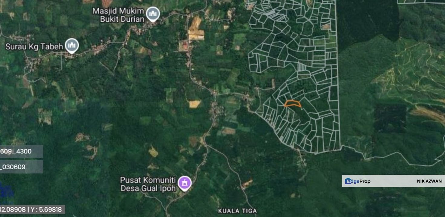 (Puncak Bukit, Bebas Banjir) Tanah Pertanian 3.7 Ekar, Kg Bukit Durian, Tanah Merah, Kelantan, Kelantan, Tanah Merah