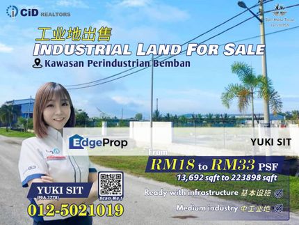 Perak Batu Gajah Bemban Industrial Estate Industrial Land For Sale, Perak, Batu Gajah