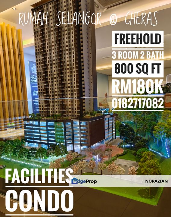 Rumah SelangorKu @Cheras Rm180K , 800 sqft for Sale @RM180,000 By