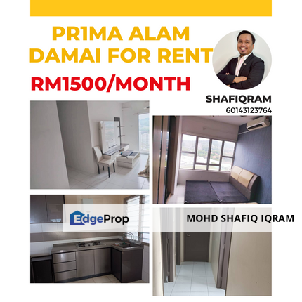 Partialy Furnish PR1MA Alam Damai Cheras , Kuala Lumpur, Cheras