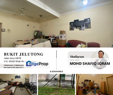 2 Storey Terrace House @ Jalan Arca Seksyen U8 Bukit Jelutong, Shah Alam, Selangor, Bukit Jelutong