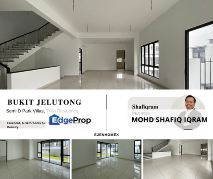 2.5 Storey Semi D Park Villas, Trilia Residence, Bukit Jelutong, Shah Alam, Selangor, Shah Alam