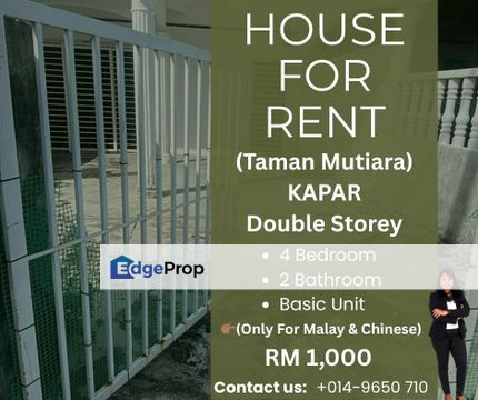 Double Storey Unit Near Kapar Town, Selangor, Kapar 