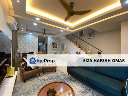 Partially Furnished & Great Interior Design End Lot Double Storey For Sale , Selangor, Klang