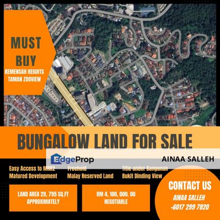 Bungalow Land at Taman Zooview Kemensah Heights , Selangor, Ulu Kelang