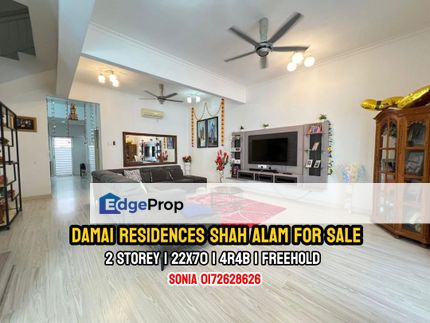 Damai residences shah alam terrace house for sale 2 storey 22x70 renovated , Selangor, Shah Alam