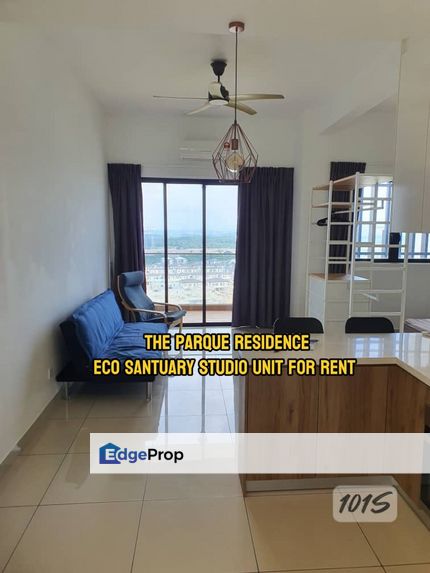 The parque residence @ eco santuary condominium studio unit for rent fully furnish, Selangor, Telok Panglima Garang