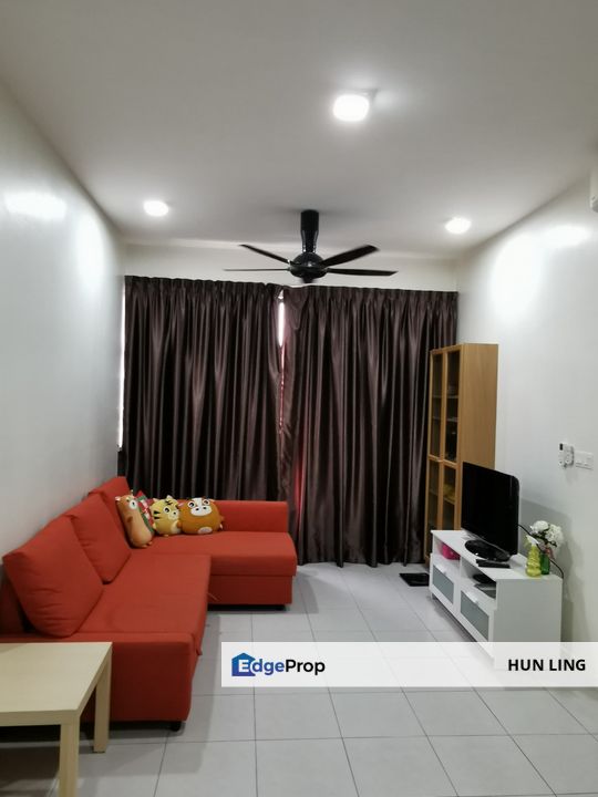 Casa Green Bukit Jalil Ready move in 3room 2 car park. Fully Furnish. Walk to LRT/ minimart/kopitiam for Rent, Kuala Lumpur, Bukit Jalil