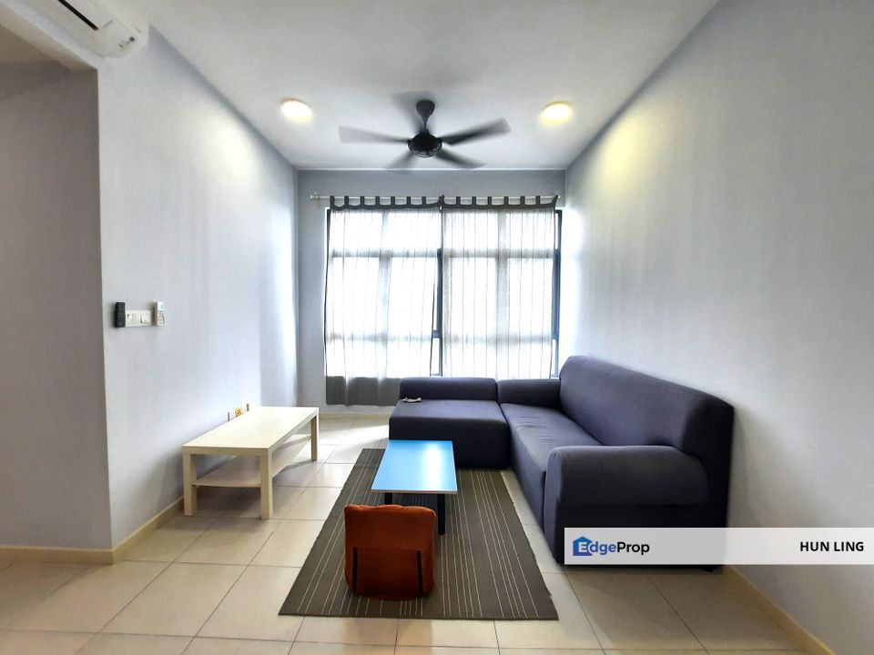 Casa Green Condo Bukit Jalil Fully furnish 3 room 2 car park walk to LRT/minimart/mamak/kopitiam for rent, Kuala Lumpur, Bukit Jalil