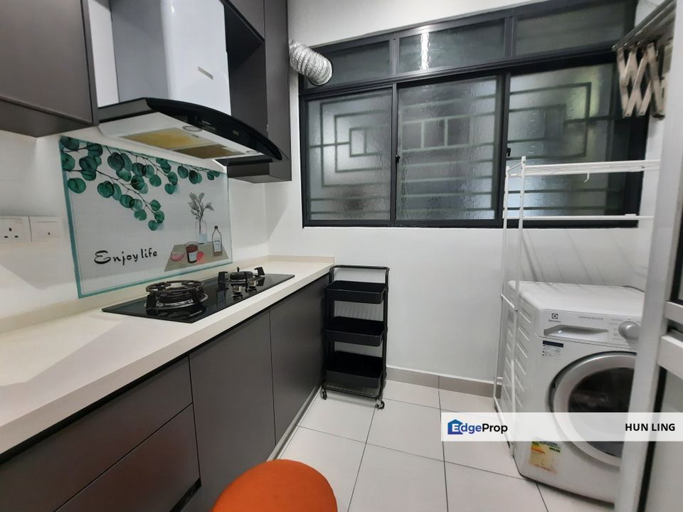Casa Green Bukit Jalil Fully Furnish 2 car park Reno wet,dry kitchen built in wardrobe for Sale, Kuala Lumpur, Bukit Jalil