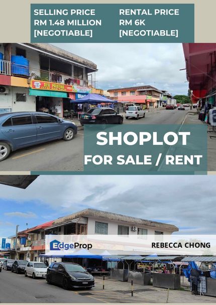 𝐅𝐎𝐑 𝐑𝐄𝐍𝐓 - 𝐃𝐨𝐮𝐛𝐥𝐞 𝐒𝐭𝐨𝐫𝐞𝐲 𝐂𝐨𝐫𝐧𝐞𝐫 𝐒𝐡𝐨𝐩𝐥𝐨𝐭 | 𝐁𝐞𝐬𝐢𝐝𝐞 𝐖𝐞𝐭 𝐌𝐚𝐫𝐤𝐞𝐭 | 𝐏𝐚𝐩𝐚𝐫, Sabah, Papar