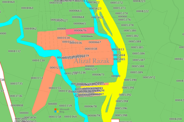 Sungai Kenering Perak - Tanah Pertanian untuk dijual [Tepi Sungai, 4.8 ekar]