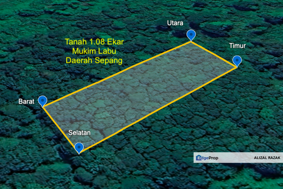 Tanah 1.08 ekar untuk dijual @ Kg Giching Mukim Labu Daerah Sepang [dekat Sg Labu], Selangor, Sepang