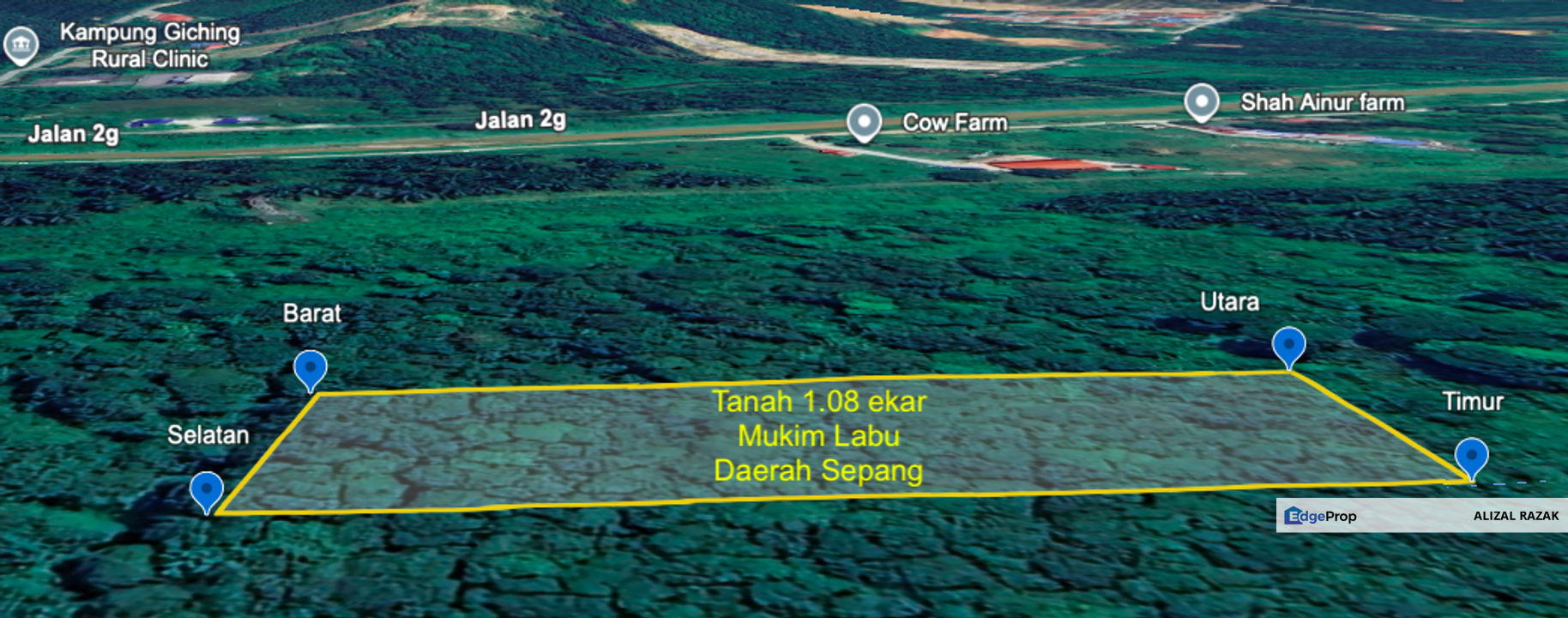 Tanah 1.08 ekar untuk dijual @ Kg Giching Mukim Labu Daerah Sepang [dekat Sg Labu], Selangor, Sepang