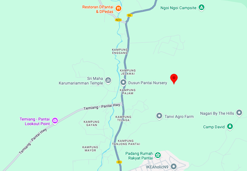 Jalan Temiang-Pantai