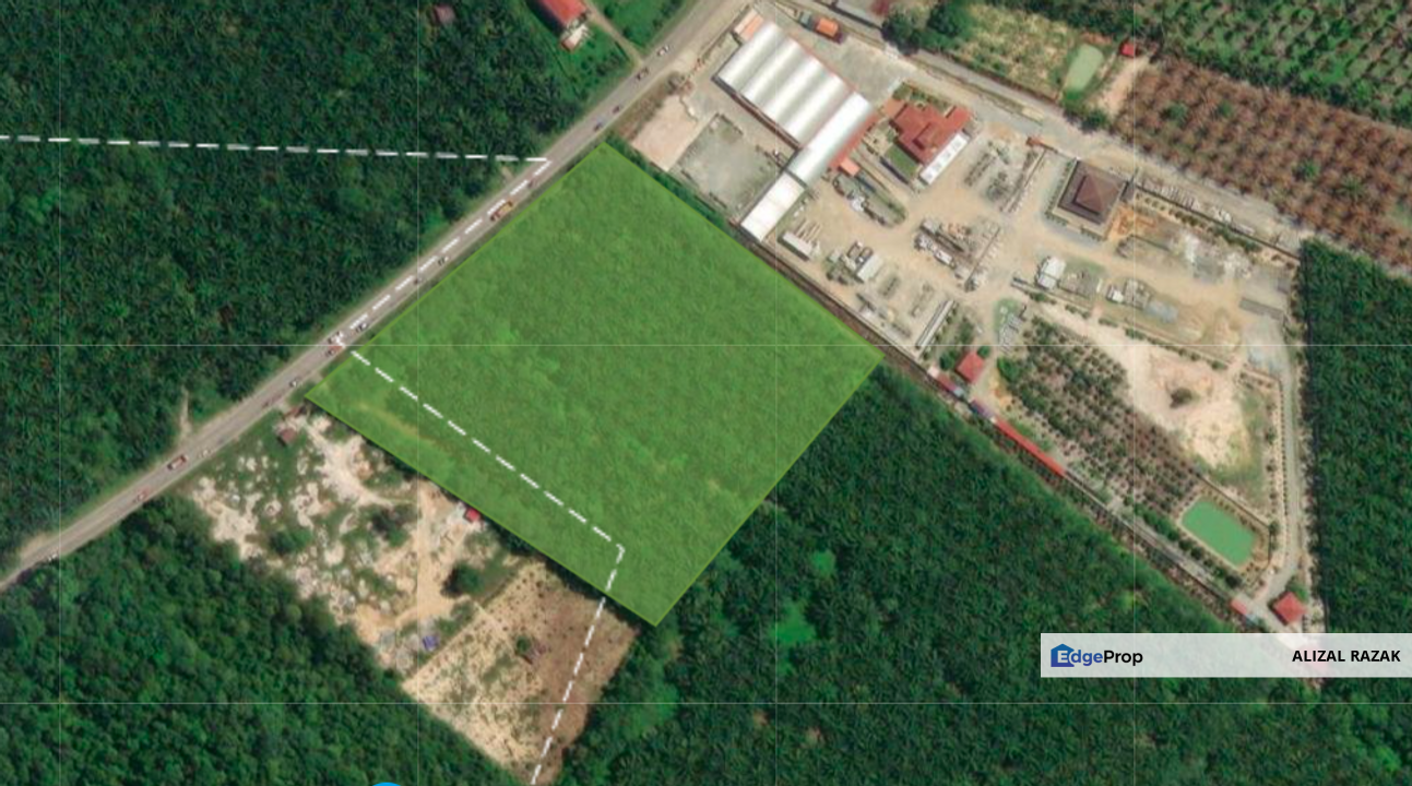 Tanah 6 ekar TEPI JALAN untuk dijual @ Serting Ulu, Jempol, Negeri Sembilan - keliling tanah zoning industri dan perumahan, Negeri Sembilan, Jempol