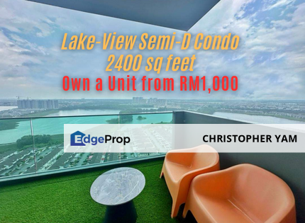 [ NICE UN-BLOCK LAKE VIEW ] Puchong Extra Large Condo, 5 rooms, Selangor, Puchong