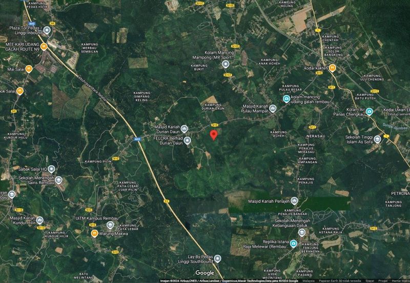 3.140 AC FREEHOLD AGRI LAND FELCRA DURIAN DAUN PILIN REMBAU