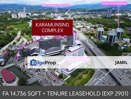 KOMPLEKS KARAMUNSING KOTA KINABALU OFFICE FOR SALE, Sabah, Kota Kinabalu