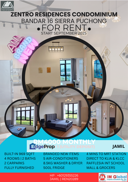 L5 & L10 ZENTRO RESIDENCY CONDOMINIUM 16 SIERRA PUCHONG, Selangor, Puchong South