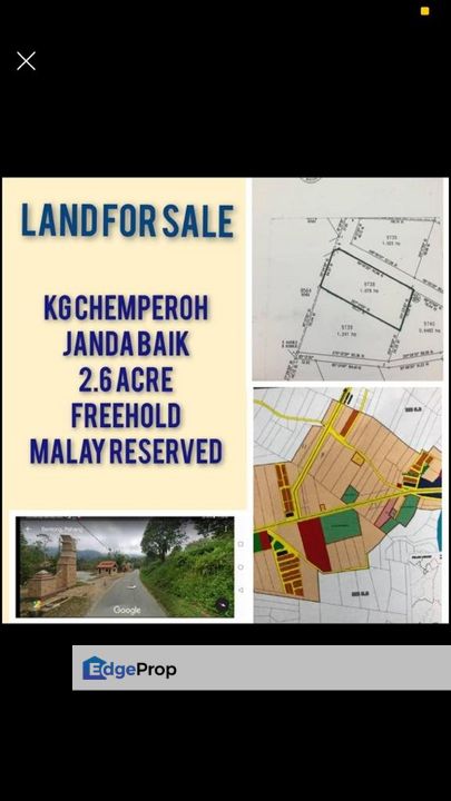 Kampung Chemperoh Janda Baik Tanah diJual for Sale @RM2,300,000 By ...