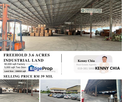 Freehold Indsutrial Land Building Pandamaran Klang, Selangor, Port Klang