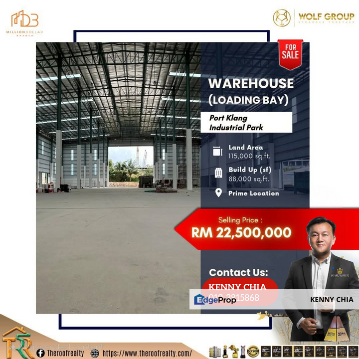 Factory Warehouse Port Klang Industrial Park, Selangor, Port Klang