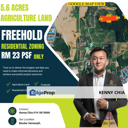 5.6 Acres Agriculture Land Residential Zoning Bandar Semenyih , Selangor, Hulu Langat
