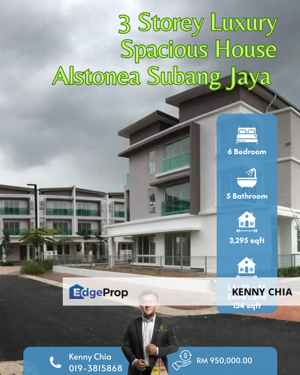 3 Storey Lixury Spacious  Alstonea Subang Jaya , Selangor, Subang Jaya