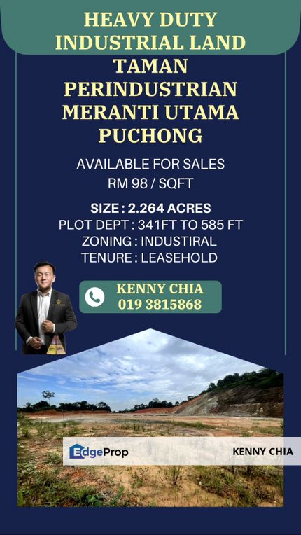 2.264 Acres Industrial Land Meranti Utama Puchong, Selangor, Puchong
