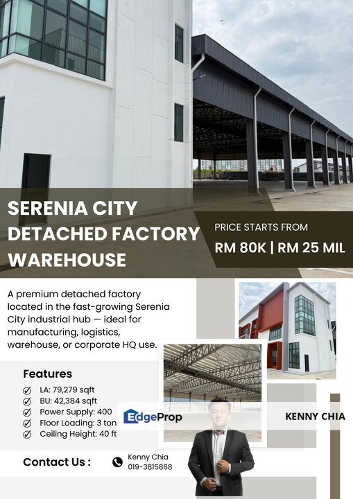 Detached Factory Warehouse Cipta Industrial Park Serenia City, Selangor, Dengkil