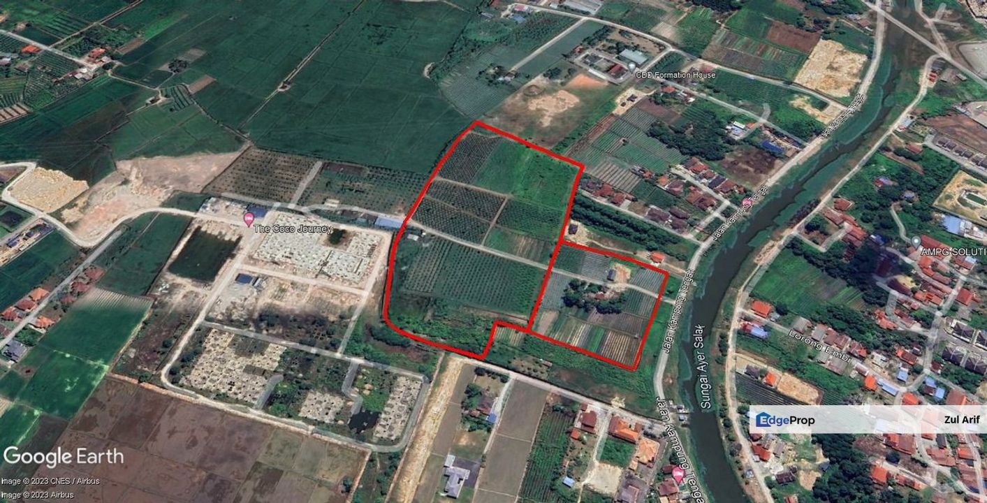 20 Ekar Tanah Pertanian Freehold Zoning Residential Klebang Besar, Melaka, Melaka, Melaka Tengah