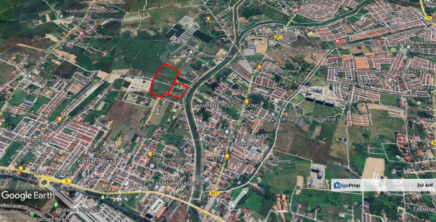 20 Ekar Tanah Pertanian Freehold Zoning Residential Klebang Besar, Melaka, Melaka, Melaka Tengah