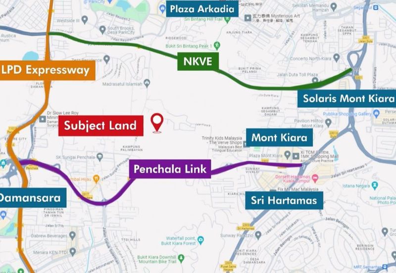 (NEXT TO SERENE MONT KIARA) 1 Acre Land @ Segambut, KL