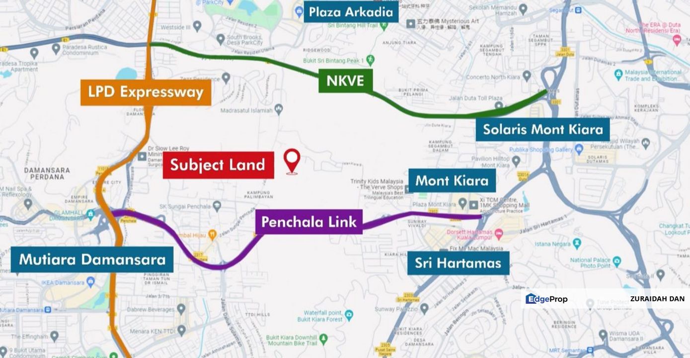 (NEXT TO SERENE MONT KIARA) 1 Acre Land @ Segambut, KL, Kuala Lumpur, Segambut