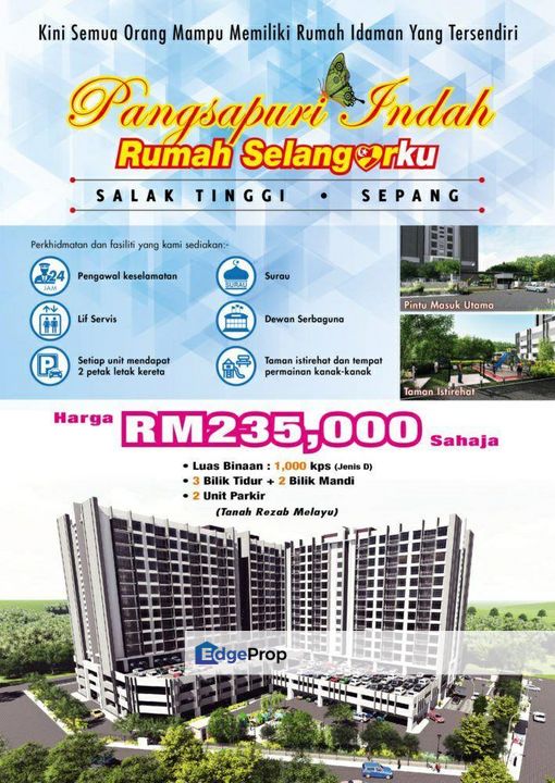 RUMAH SELANGORKU PANGSAPURI INDAH SALAK TINGGI for Sale @RM235,000 By