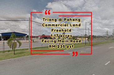 Mukim Triang Commercial Land For Sale Termeloh Freehold Next To Main Road