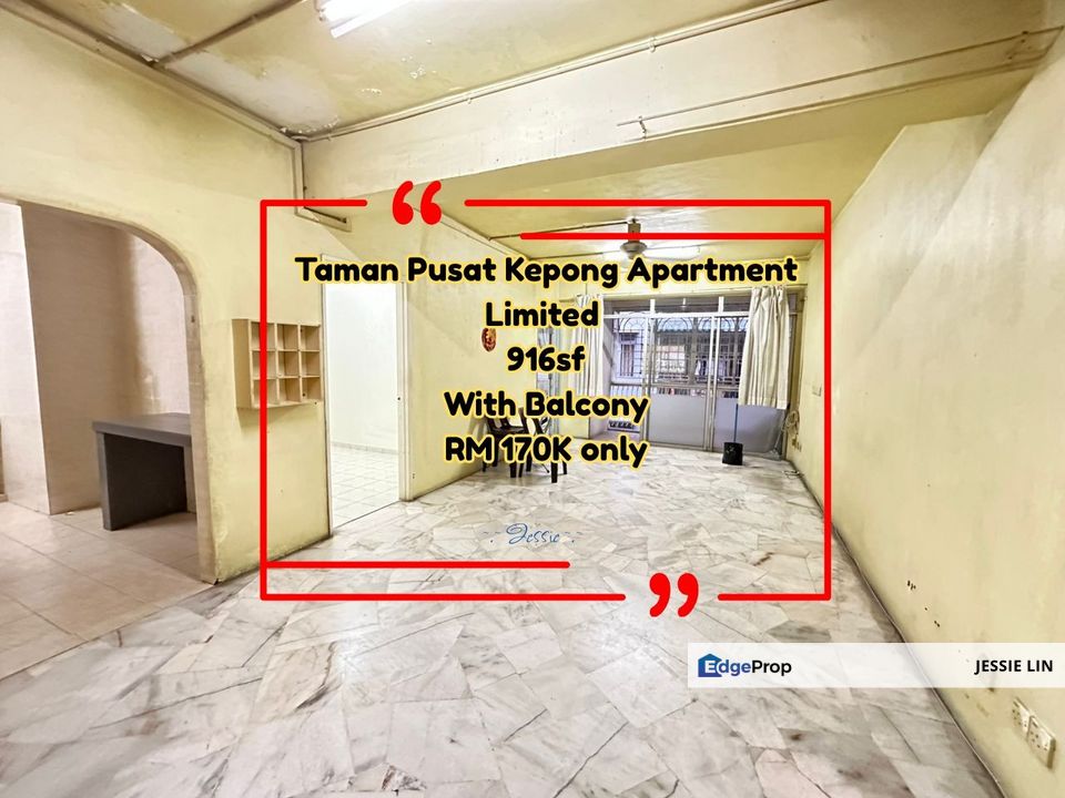 Taman Pusat Kepong Apartment For Sale Segambut Kepong, Kuala Lumpur, Kepong