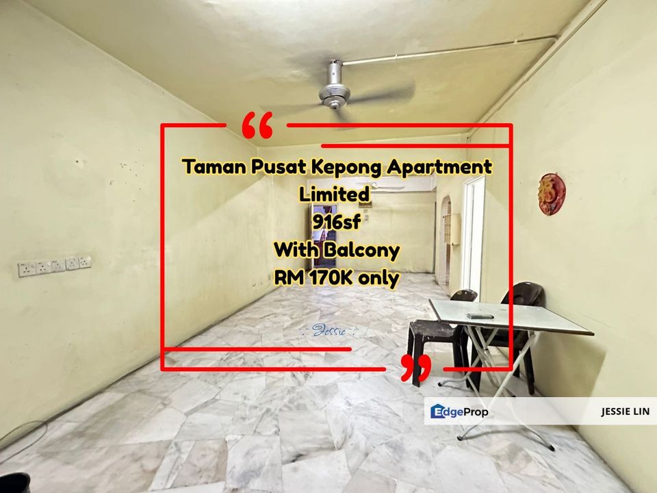 Taman Pusat Kepong Apartment For Sale Segambut Kepong, Kuala Lumpur, Kepong