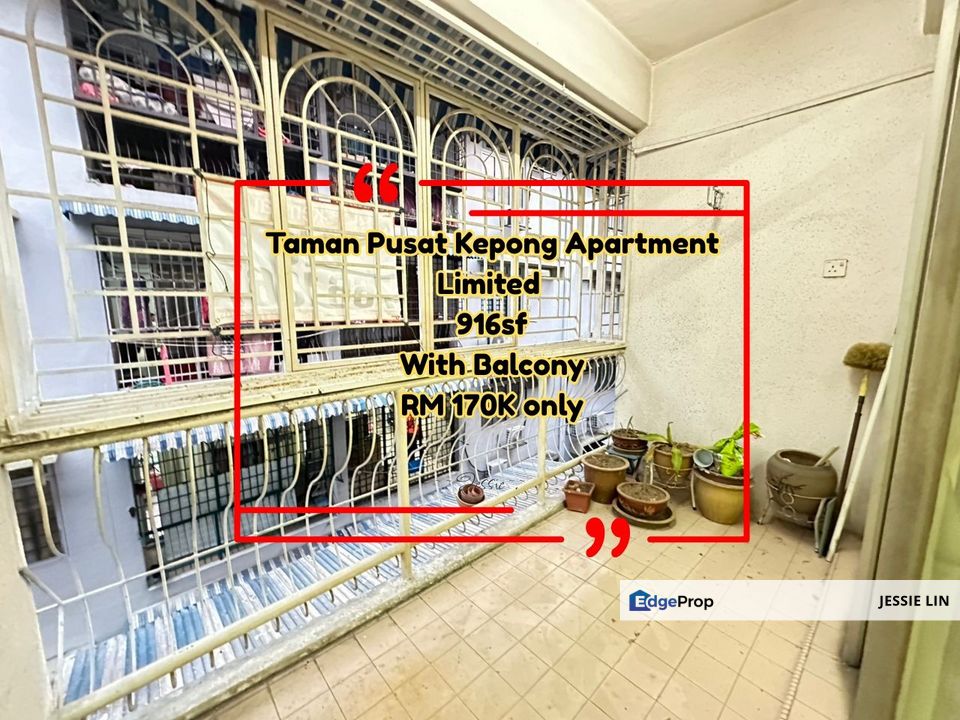 Taman Pusat Kepong Apartment For Sale Segambut Kepong, Kuala Lumpur, Kepong