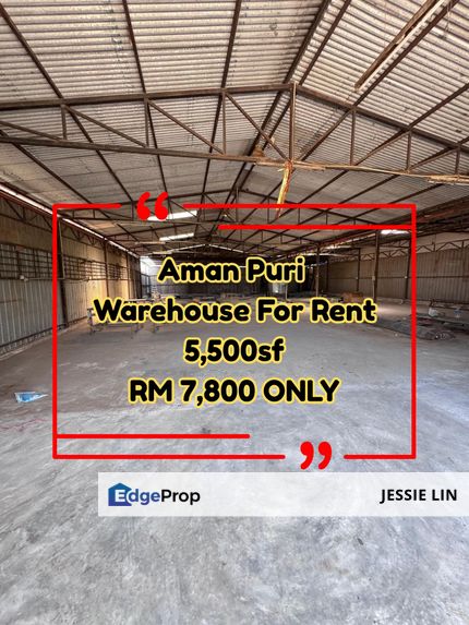 Desa Aman Puri Warehouse For Rent Kepong, Kuala Lumpur, Kepong