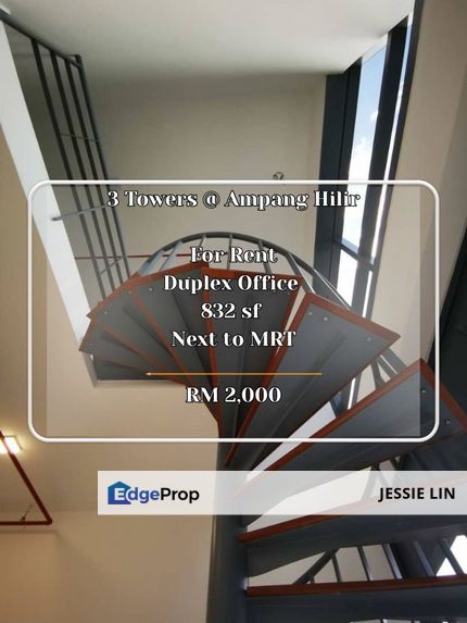 3 Towers Duplex office For Rent Ampang Hilir Next to MRT, Kuala Lumpur, Ampang Hilir