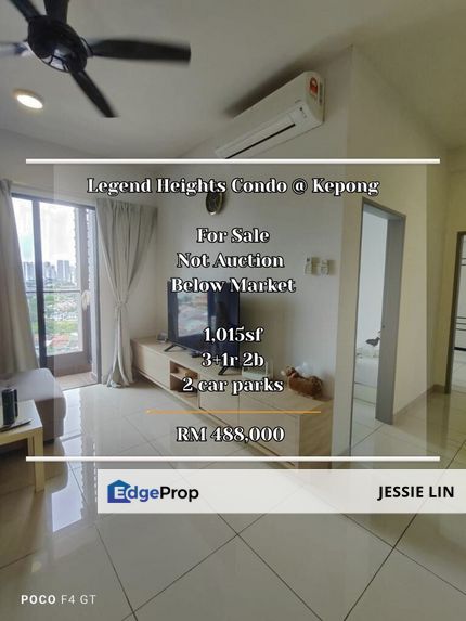 Legend Heights Condo For Sale Below Market Segambut Kepong Not Bank Lelong, Kuala Lumpur, Segambut