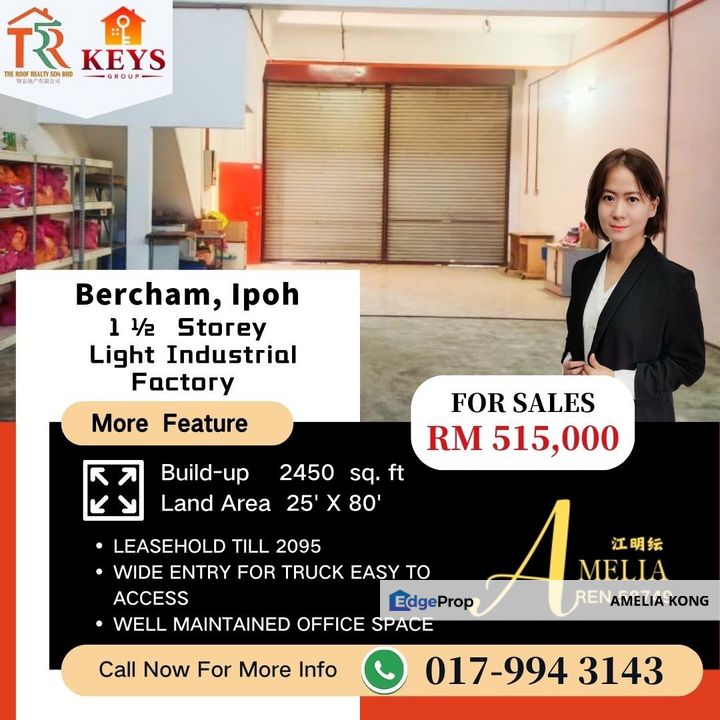 Bercham Light Industry For Sales , Perak, Kinta