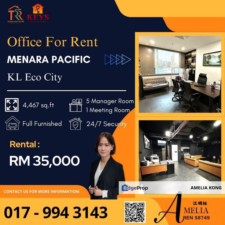 Full Furnished Office near to Midvalley LRT KTM, Kuala Lumpur, Bangsar