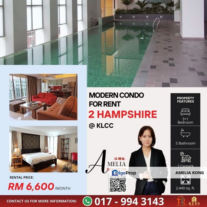 Spacious Unit Full Furnish come with private lobby, Kuala Lumpur, KLCC