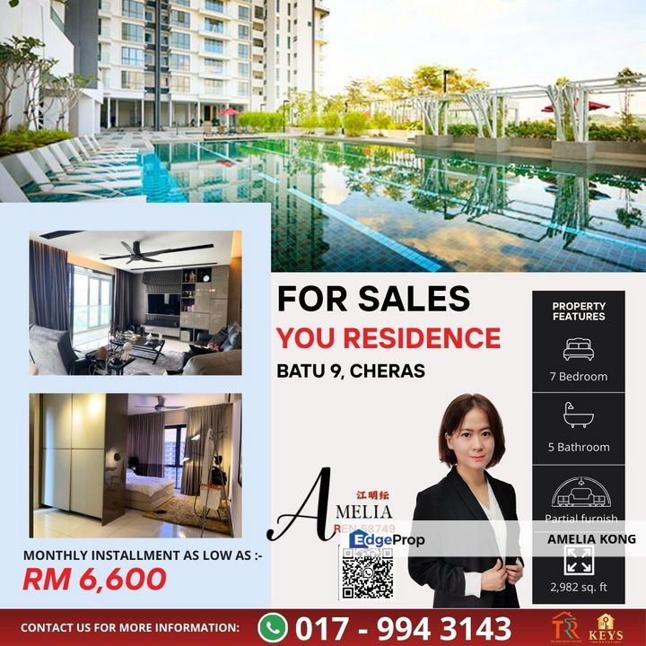 Furnished Penthouse I.D Renovated Penthouse @ You Residence Batu 9 Cheras  , Selangor, Batu 9th Cheras